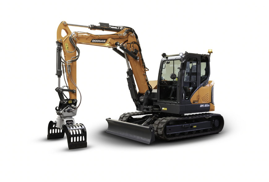 DOOSAN LANZA LA NUEVA MINIEXCAVADORA DX85R-7 DE 8 TONELADAS